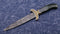 Engraved/gold inlaid jade handled dagger